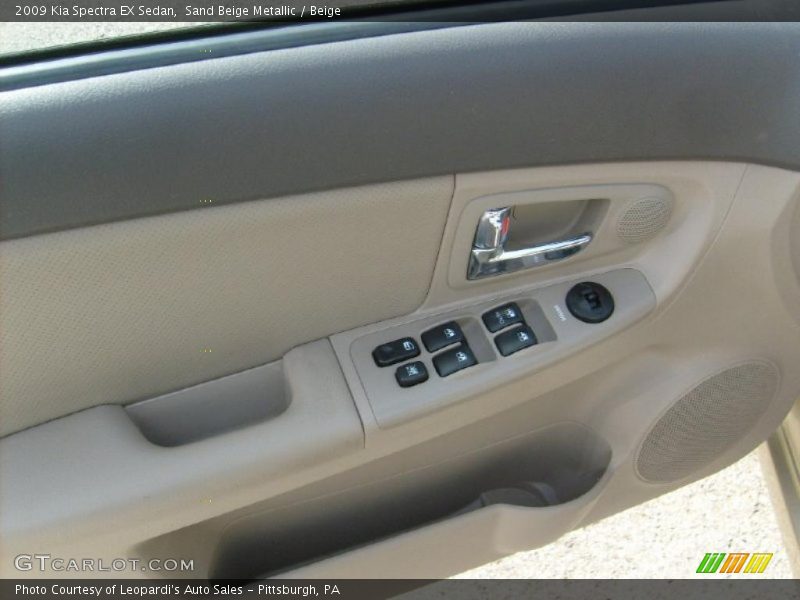 Sand Beige Metallic / Beige 2009 Kia Spectra EX Sedan