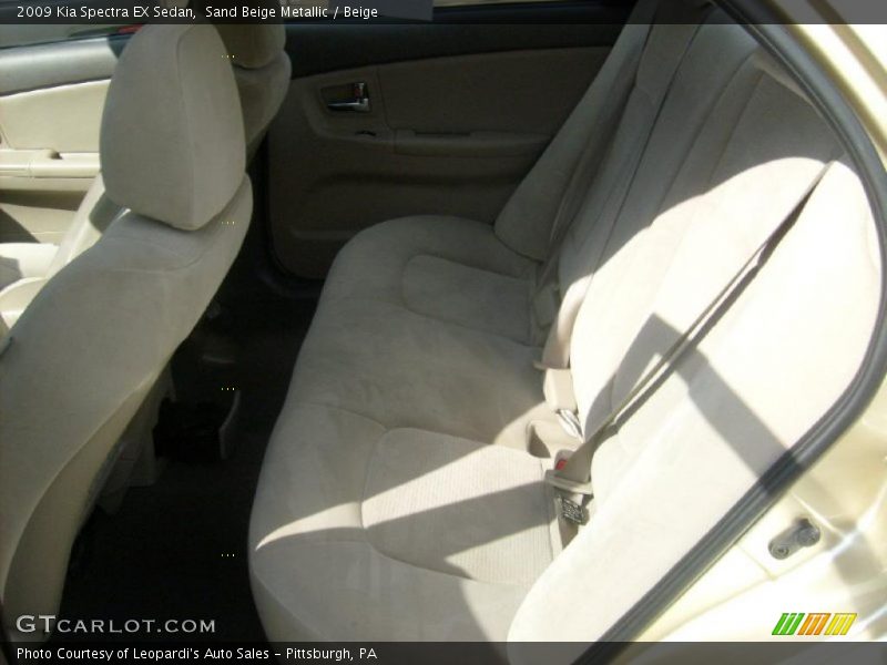 Sand Beige Metallic / Beige 2009 Kia Spectra EX Sedan