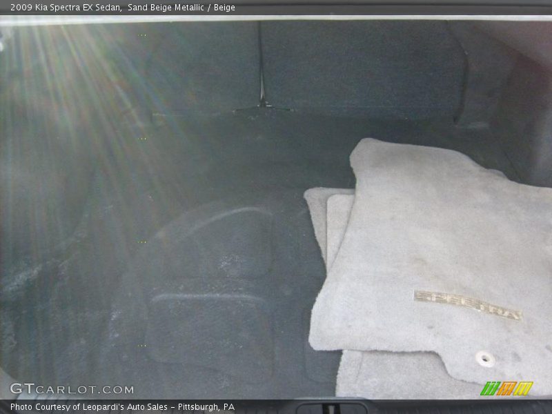 Sand Beige Metallic / Beige 2009 Kia Spectra EX Sedan