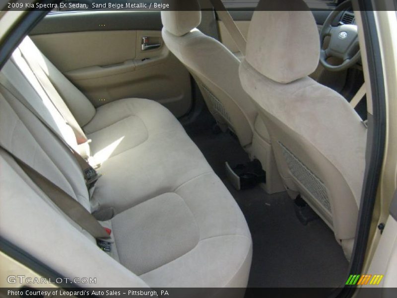 Sand Beige Metallic / Beige 2009 Kia Spectra EX Sedan