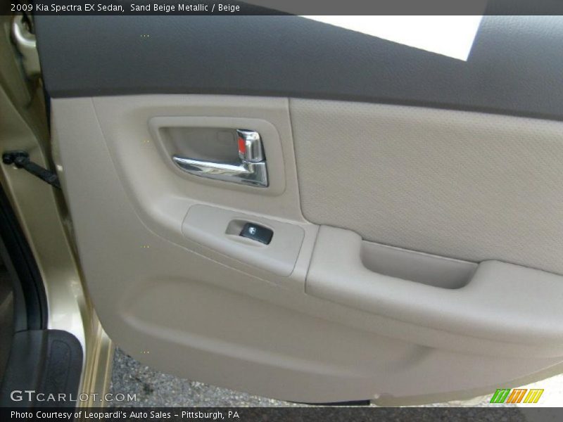 Sand Beige Metallic / Beige 2009 Kia Spectra EX Sedan