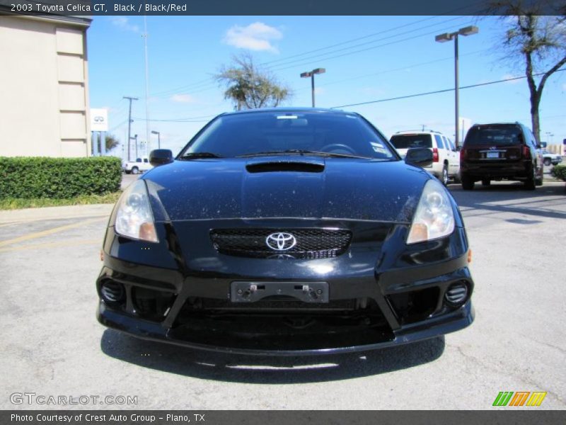 Black / Black/Red 2003 Toyota Celica GT