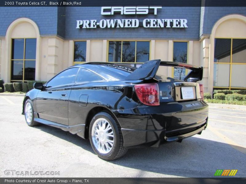 Black / Black/Red 2003 Toyota Celica GT