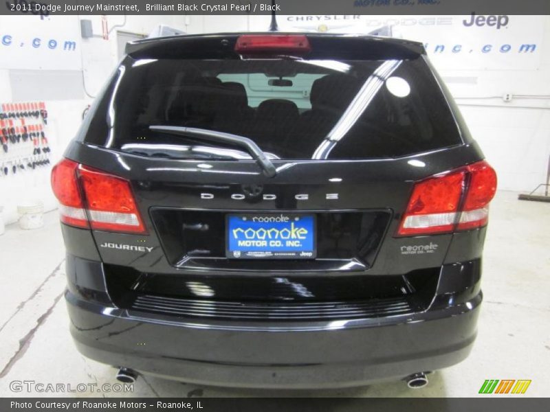 Brilliant Black Crystal Pearl / Black 2011 Dodge Journey Mainstreet