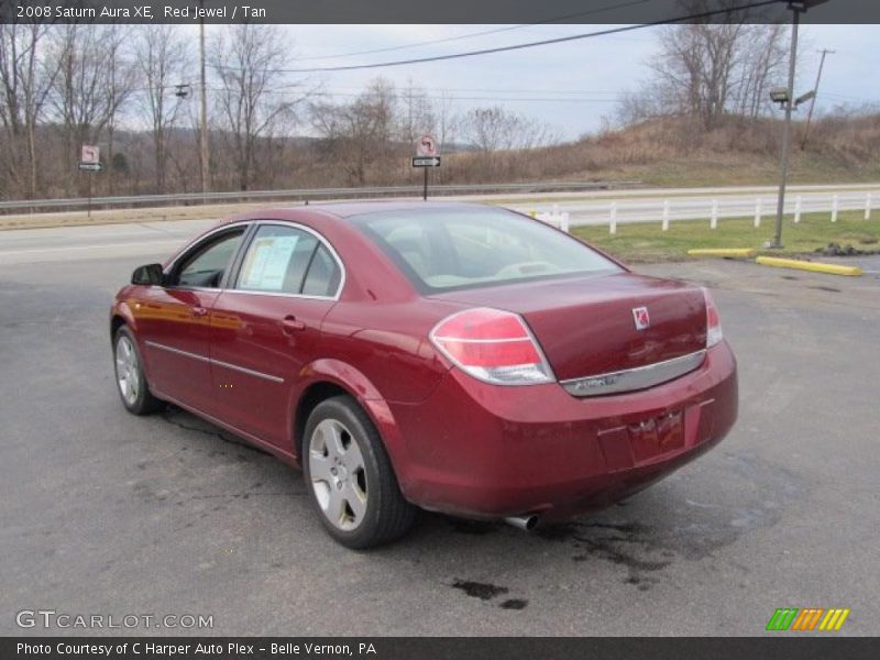 Red Jewel / Tan 2008 Saturn Aura XE