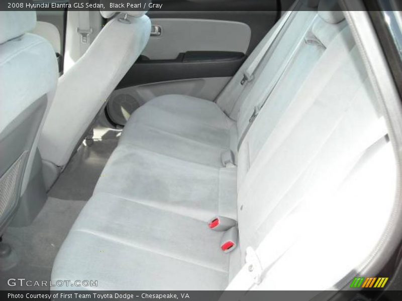 Black Pearl / Gray 2008 Hyundai Elantra GLS Sedan