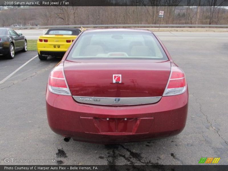Red Jewel / Tan 2008 Saturn Aura XE