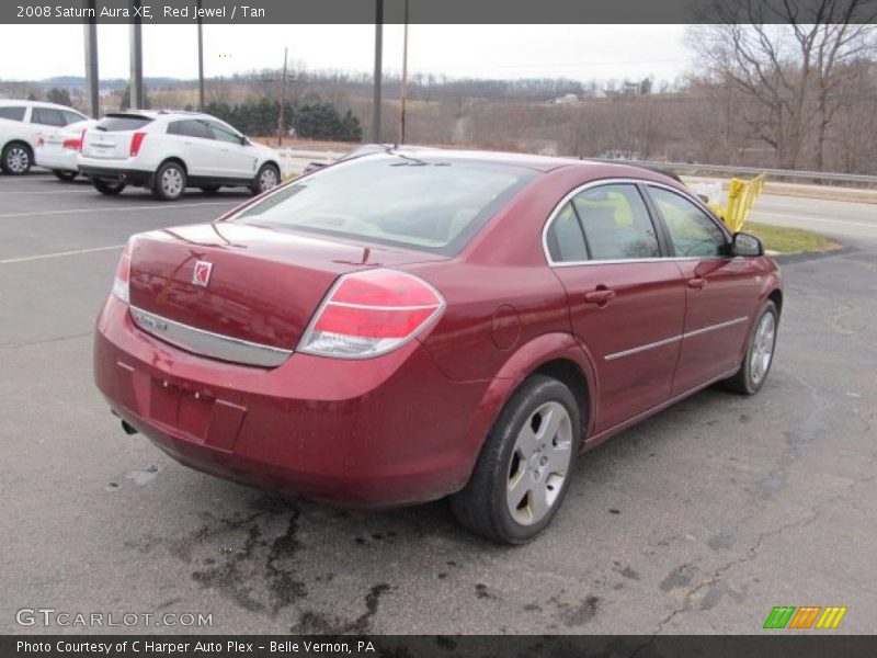 Red Jewel / Tan 2008 Saturn Aura XE
