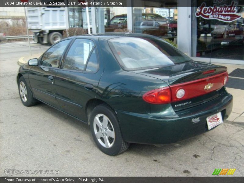 Dark Green Metallic / Graphite 2004 Chevrolet Cavalier LS Sedan
