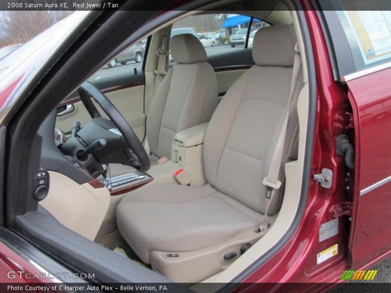 Red Jewel / Tan 2008 Saturn Aura XE