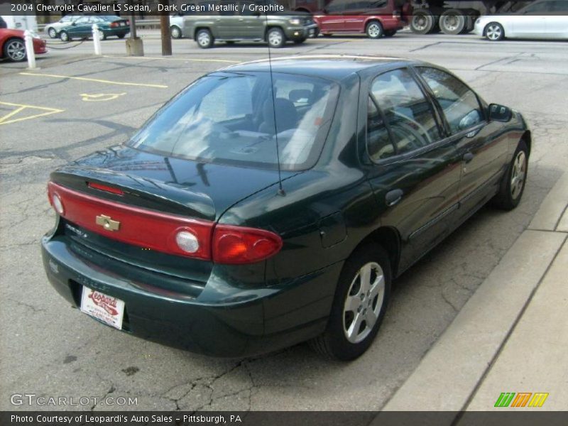 Dark Green Metallic / Graphite 2004 Chevrolet Cavalier LS Sedan