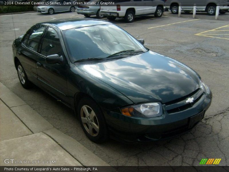 Dark Green Metallic / Graphite 2004 Chevrolet Cavalier LS Sedan