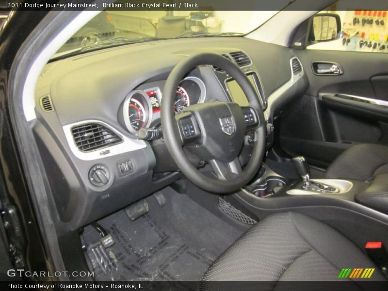 Brilliant Black Crystal Pearl / Black 2011 Dodge Journey Mainstreet