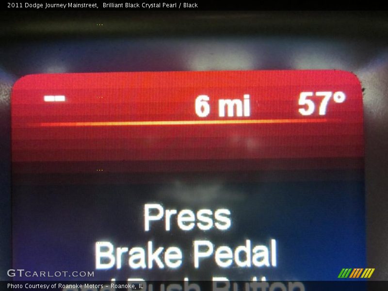 Brilliant Black Crystal Pearl / Black 2011 Dodge Journey Mainstreet