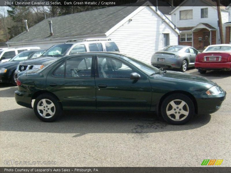 Dark Green Metallic / Graphite 2004 Chevrolet Cavalier LS Sedan