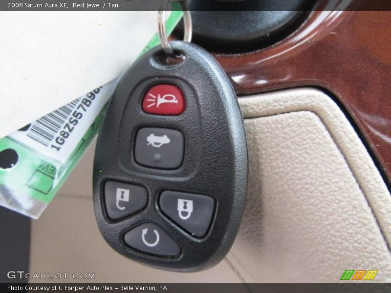 Red Jewel / Tan 2008 Saturn Aura XE