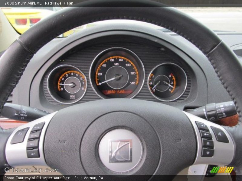 Red Jewel / Tan 2008 Saturn Aura XE