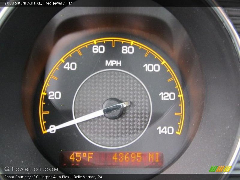 Red Jewel / Tan 2008 Saturn Aura XE