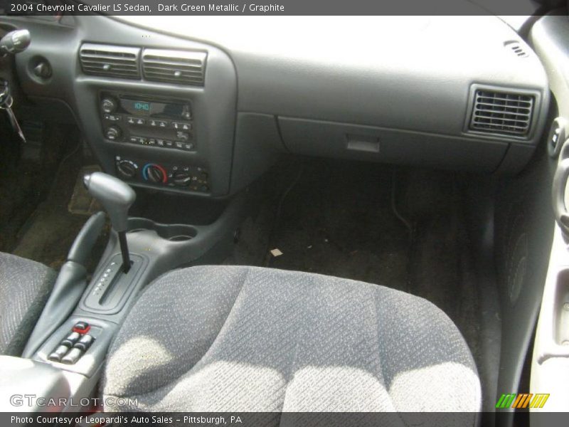 Dark Green Metallic / Graphite 2004 Chevrolet Cavalier LS Sedan