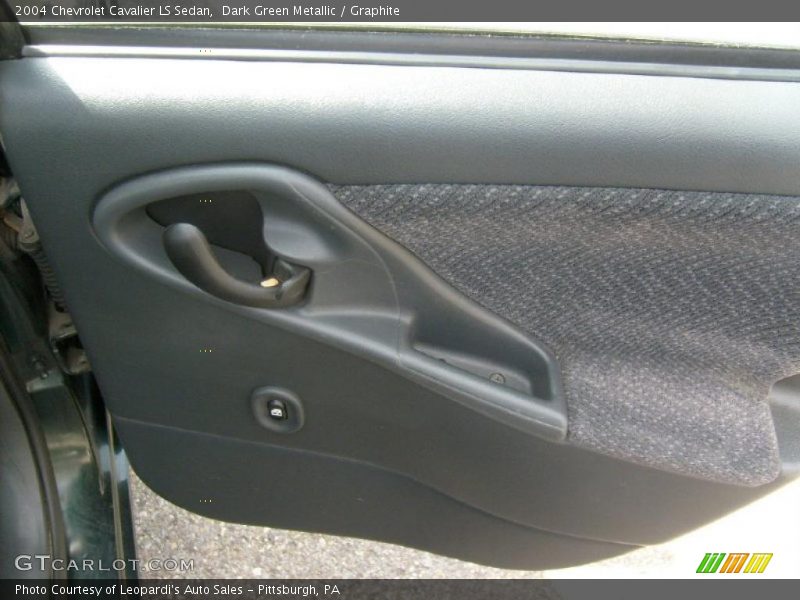 Dark Green Metallic / Graphite 2004 Chevrolet Cavalier LS Sedan