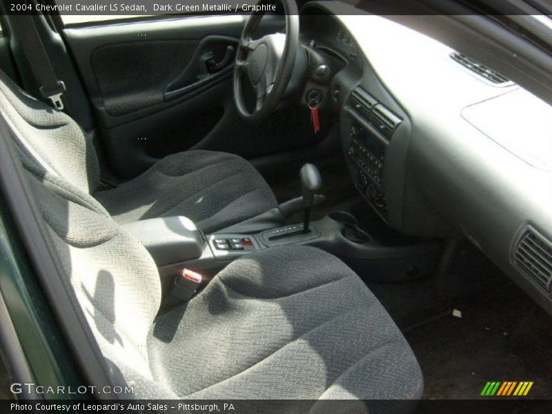 Dark Green Metallic / Graphite 2004 Chevrolet Cavalier LS Sedan