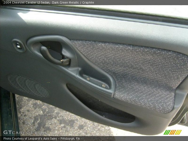 Dark Green Metallic / Graphite 2004 Chevrolet Cavalier LS Sedan