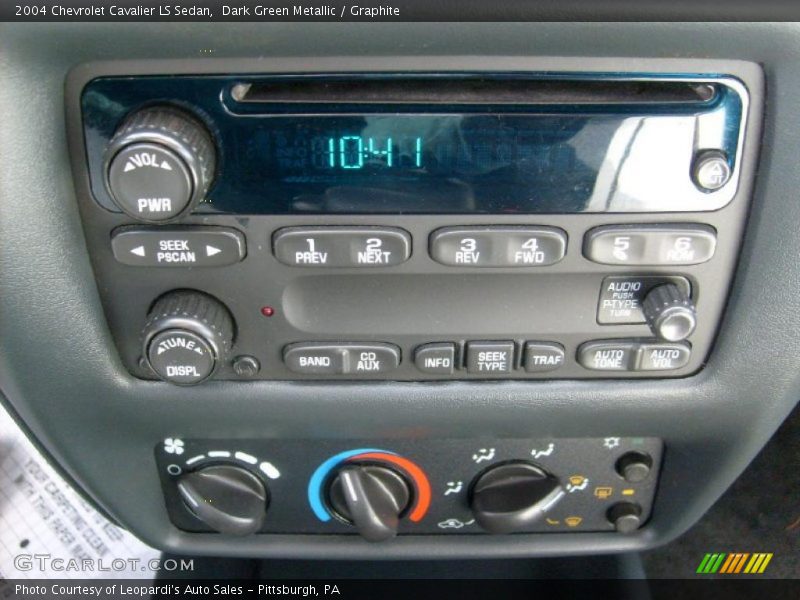 Controls of 2004 Cavalier LS Sedan