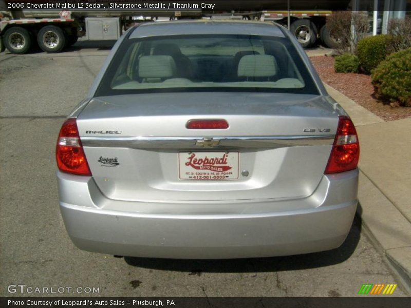 Silverstone Metallic / Titanium Gray 2006 Chevrolet Malibu LS Sedan