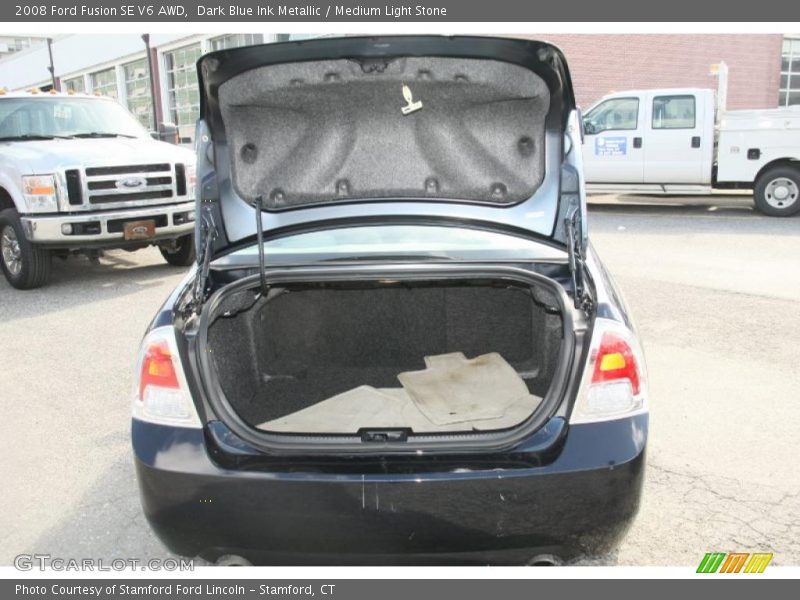 Dark Blue Ink Metallic / Medium Light Stone 2008 Ford Fusion SE V6 AWD