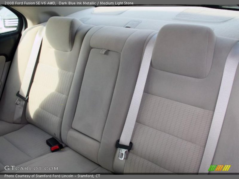 Dark Blue Ink Metallic / Medium Light Stone 2008 Ford Fusion SE V6 AWD