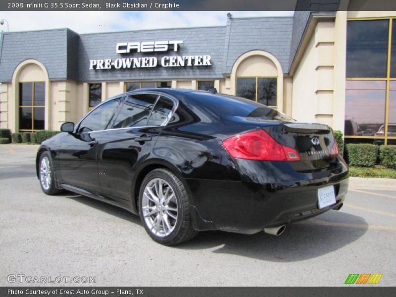 Black Obsidian / Graphite 2008 Infiniti G 35 S Sport Sedan