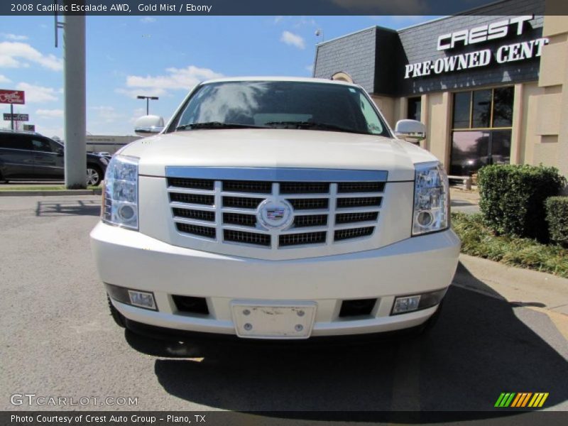 Gold Mist / Ebony 2008 Cadillac Escalade AWD
