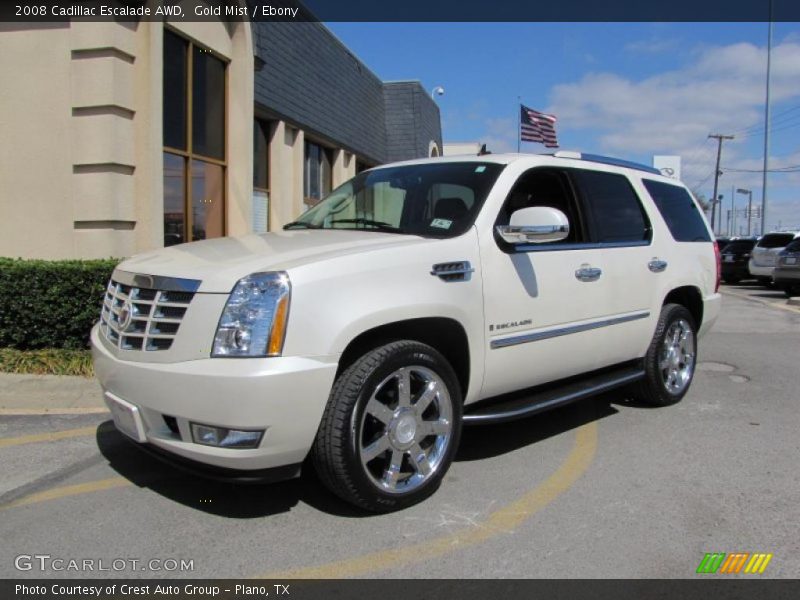 Gold Mist / Ebony 2008 Cadillac Escalade AWD
