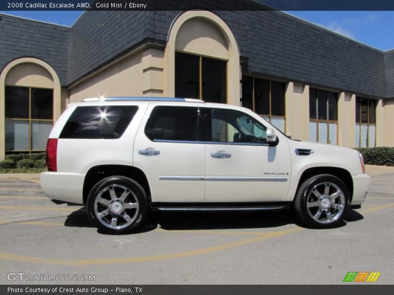Gold Mist / Ebony 2008 Cadillac Escalade AWD