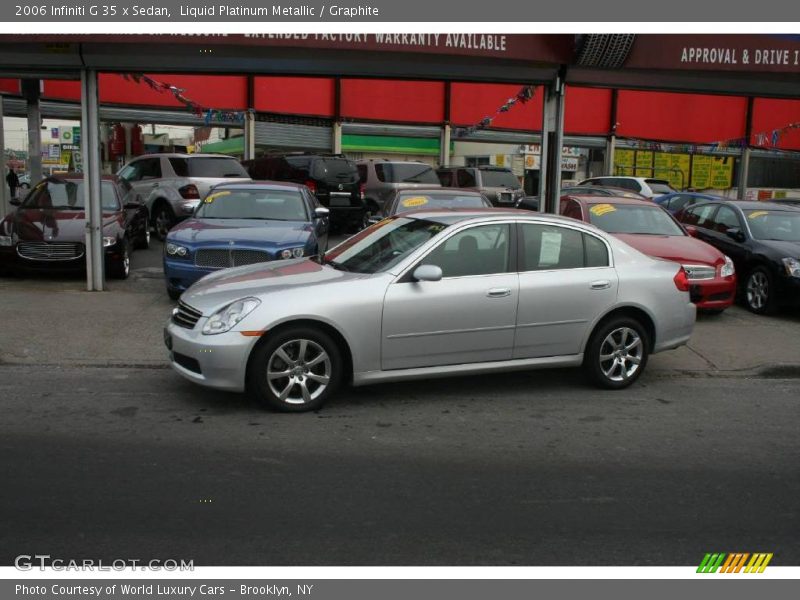 Liquid Platinum Metallic / Graphite 2006 Infiniti G 35 x Sedan