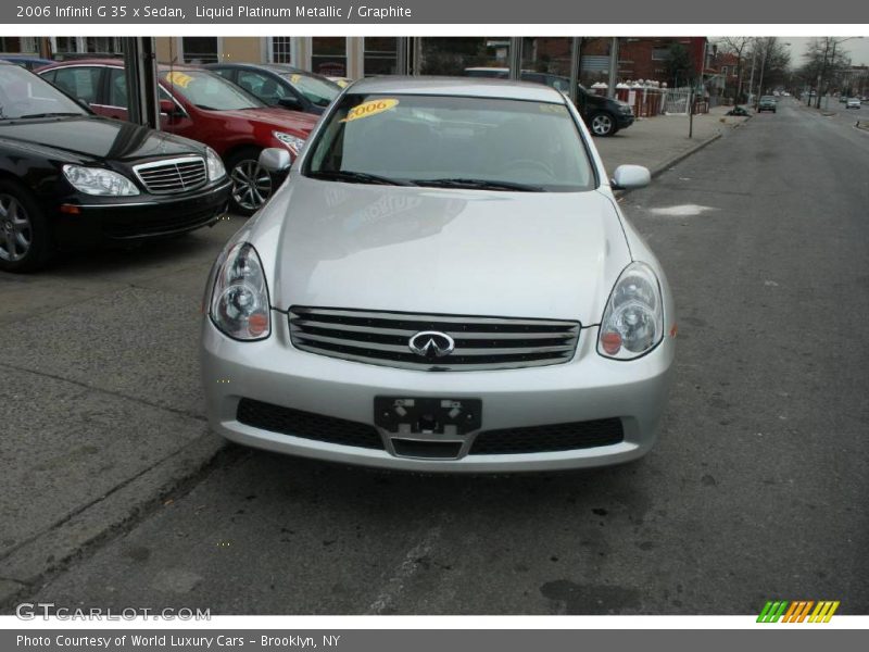 Liquid Platinum Metallic / Graphite 2006 Infiniti G 35 x Sedan