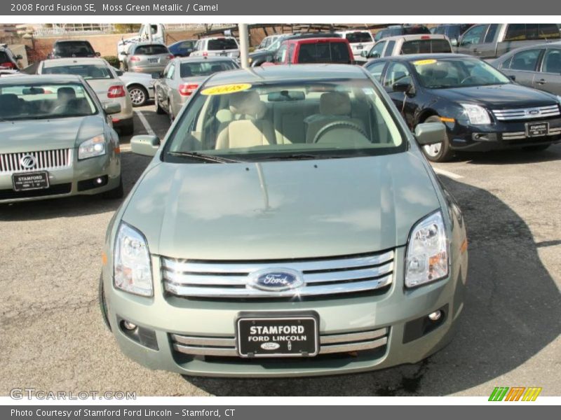 Moss Green Metallic / Camel 2008 Ford Fusion SE