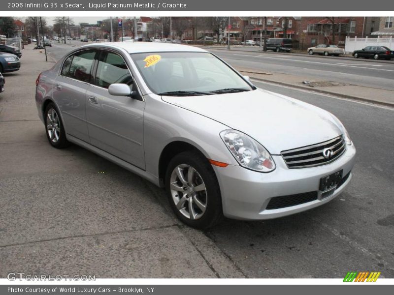 Liquid Platinum Metallic / Graphite 2006 Infiniti G 35 x Sedan