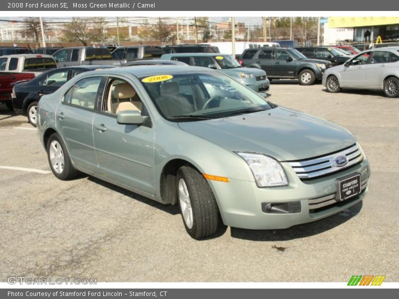 Moss Green Metallic / Camel 2008 Ford Fusion SE