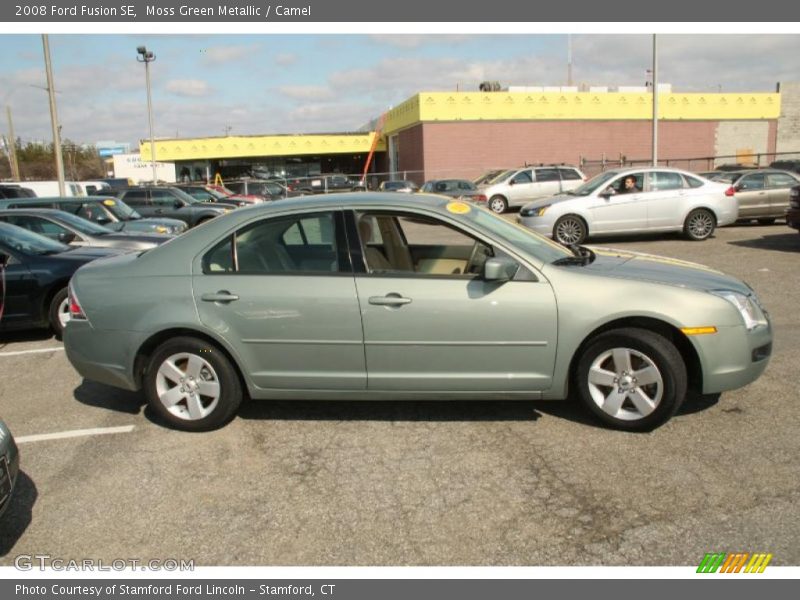 Moss Green Metallic / Camel 2008 Ford Fusion SE