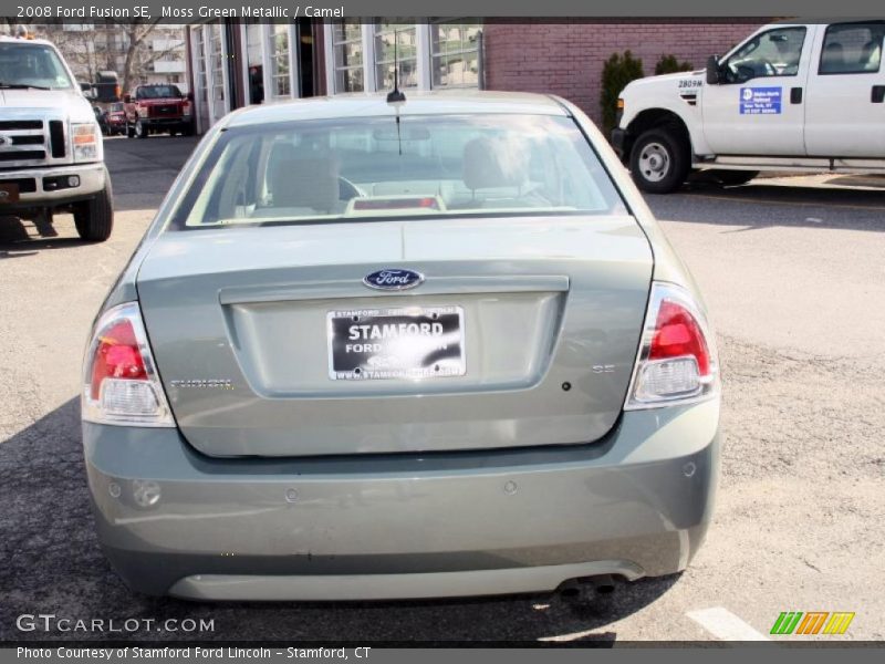 Moss Green Metallic / Camel 2008 Ford Fusion SE