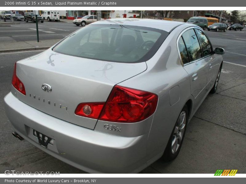 Liquid Platinum Metallic / Graphite 2006 Infiniti G 35 x Sedan