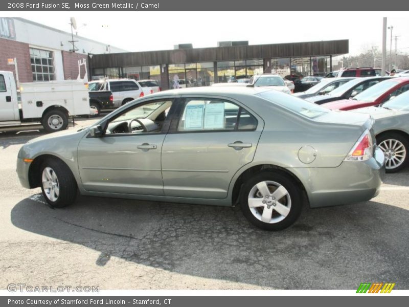 Moss Green Metallic / Camel 2008 Ford Fusion SE