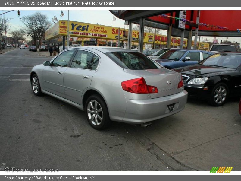Liquid Platinum Metallic / Graphite 2006 Infiniti G 35 x Sedan