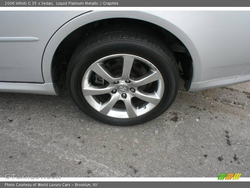 Liquid Platinum Metallic / Graphite 2006 Infiniti G 35 x Sedan