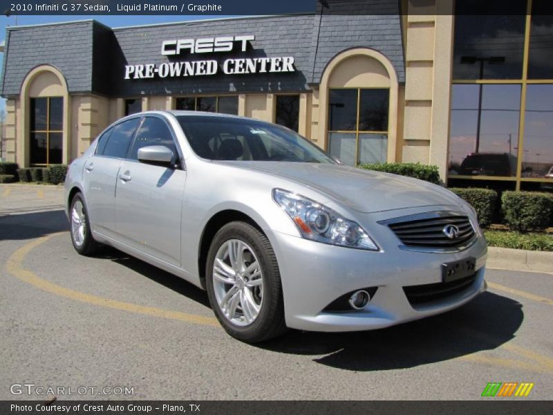 Liquid Platinum / Graphite 2010 Infiniti G 37 Sedan