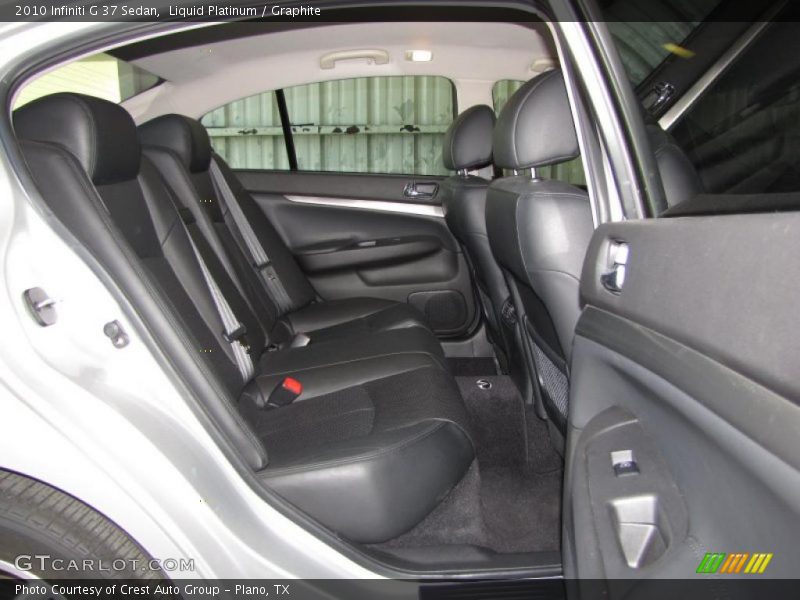  2010 G 37 Sedan Graphite Interior