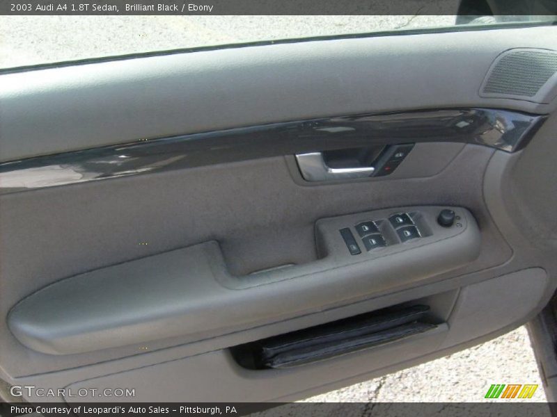 Brilliant Black / Ebony 2003 Audi A4 1.8T Sedan