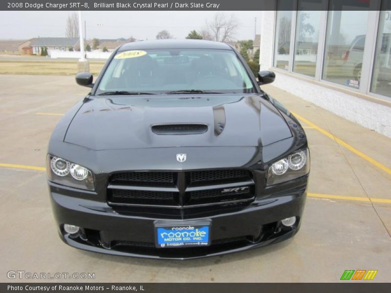Brilliant Black Crystal Pearl / Dark Slate Gray 2008 Dodge Charger SRT-8