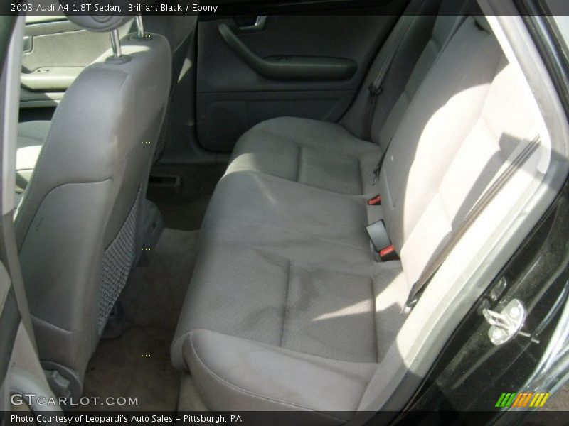 Brilliant Black / Ebony 2003 Audi A4 1.8T Sedan